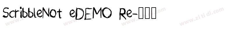 ScribbleNot eDEMO Re字体转换
